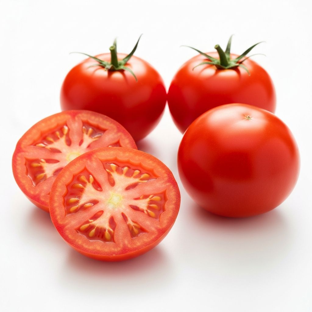 Frische Tomaten und Tomatenslices